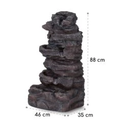 Stonehenge XL Solarbrunnen LED-Beleuchtung Polyresin Li-Ionen-Akku -Heimladen 10040348 yy 0008 dimensions