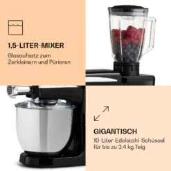 Renata Rossa Küchenmaschine 3-in-1 2000W 2,7PS 5Ltr Edelstahl BPA-frei 15 Renata Rossa Küchenmaschine 3-in-1 2000W 2,7PS 5Ltr Edelstahl BPA-frei -Heimladen 10040500 de 0006 logo