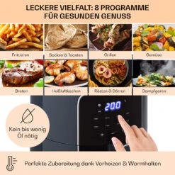 Crisp-Pro Heißluftfritteuse Air Fryer 1400W 3,5 Ltr 8 Programme Timer -Heimladen 10040701 de 0003 logo