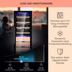 Barossa 123 Duo Weinkühlschrank 123 Fl 226 Ltr 2 Zonen Touch-Steuerung -Heimladen 10040721 de 0004 usp