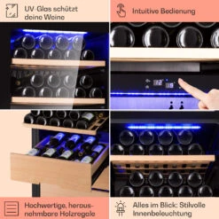 Barossa 123 Duo Weinkühlschrank 123 Fl 226 Ltr 2 Zonen Touch-Steuerung -Heimladen 10040721 de 0005 usp