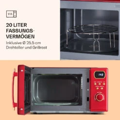 Julieta Mikrowelle Mit Grill 20l 700 / 800 W Ø25,5cm 8 Programme -Heimladen 10040732 de 0004 logo