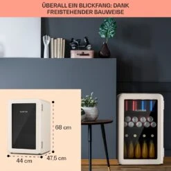 PopLife 70 Getränkekühler Kühlschrank 70 Ltr 0-10 °C Retro-Design LED -Heimladen 10040736 de 0006 usp