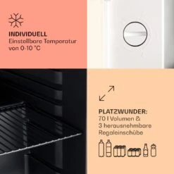 PopLife 48 Getränkekühler Kühlschrank 0-10 °C Retro-Design -Heimladen 10040737 de 0004 usp