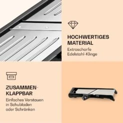 Mandoline Küchenhobel Inkl. Wellenschnitt Edelstahl 1 Bis 9 Mm Julienne-Schneider 12 Mandoline Küchenhobel Inkl. Wellenschnitt Edelstahl 1 Bis 9 Mm Julienne-Schneider -Heimladen 10040836 de 0005 logo