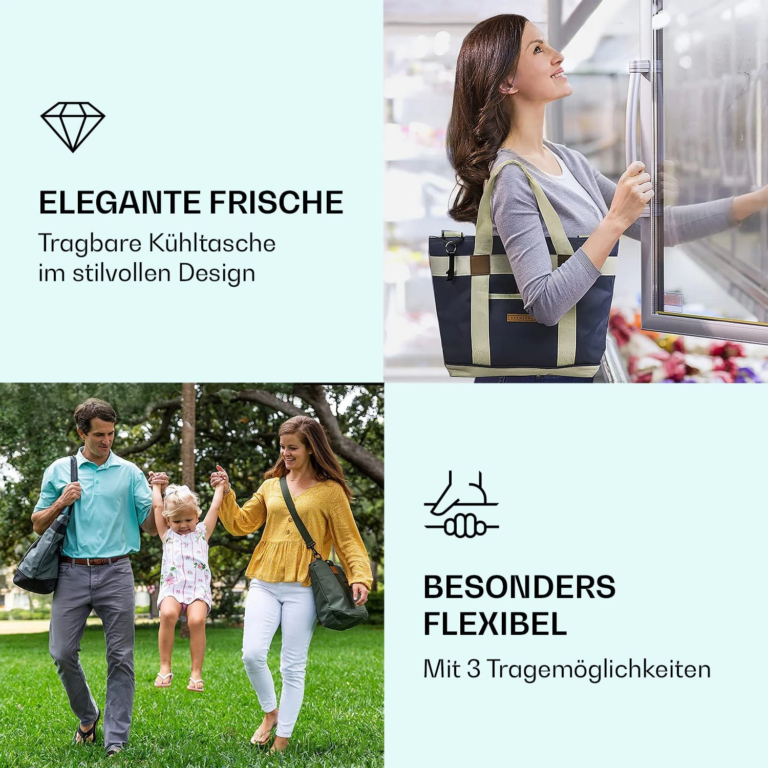 Kühltasche 19 Liter Isoliert Auslaufsicher 3 Tragemöglichkeiten 4 Kühltasche 19 Liter Isoliert Auslaufsicher 3 Tragemöglichkeiten – Bild 2