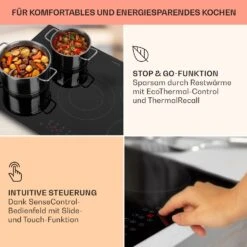 Virtuosa 5 Einbaukochfeld 5 Zonen 8200W Glaskeramik -Heimladen 10041116 de 0004 usp