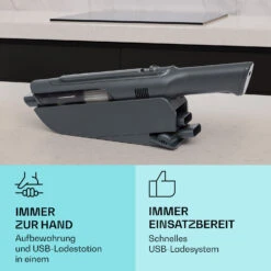 LARMA Akku-Handstaubsauger Kabellos Beutellos Akkubetrieben 32 Min Laufzeit Max. -Heimladen 10041135 de 0004 usp