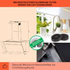 Ava 60 Dunstabzugshaube 60cm Wandhaube WiFi A++ 515m³/h Touch -Heimladen 10041167 de 0005 usp