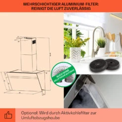 Ava 90 Dunstabzugshaube 90cm Wandhaube WiFi A++ 515m³/h Touch -Heimladen 10041170 de 0005 usp