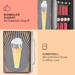 Beersafe 70 Birra Edition Kühlschrank 70 Ltr 3 Böden Glastür Edelstahl 13 Beersafe 70 Birra Edition Kühlschrank 70 Ltr 3 Böden Glastür Edelstahl -Heimladen 10041177 de 0004 usp