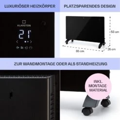 Bansin Crystal Smart Konvektions-Heizgerät 2500W 5 - 50 °C App-Steuerung -Heimladen 10041211 de 0006 usp