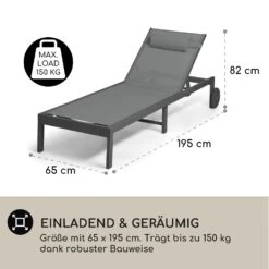 Lucca Lounger Liegestuhl Polyester Aluminium 4-Stufen -Heimladen 10041235 de 0004 usp