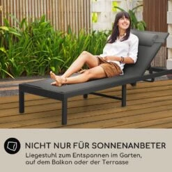 Lucca Lounger Liegestuhl Polyester Aluminium 4-Stufen -Heimladen 10041235 de 0006 usp