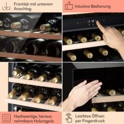 Rhône 25 Duo Weinkühlschrank Kompression 2 Zonen 75 Ltr / 25 Flaschen -Heimladen 10041239 de 0005 usp