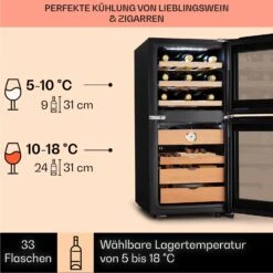 El Dorado 89 Humidor & Weinkühlschrank Touch 89L LED -Heimladen 10041276 de 0004 logo