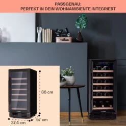 Vinovilla 29 Built-In Weinkühlschrank 81 L / 29 Fl. 1 Zone Glastür Edelstahl -Heimladen 10041309 de 0006 logo