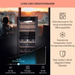 El Dorado 89 Käse & Weinkühlschrank 2 Zonen Touch 89L LED -Heimladen 10041310 de 0003 logo