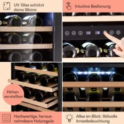 Vinamour 73 Duo Weinkühlschrank 2 Zonen 192 L/73 Flaschen 5-18°C Touch -Heimladen 10041314 de 0005 logo