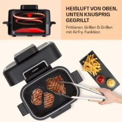 Combo Air Grill-Heißluftfritteuse 5 Programme 1500 Watt 4,5 L Grillkorb 2,5 L Frittierkorb -Heimladen 10041330 de 0005 usp