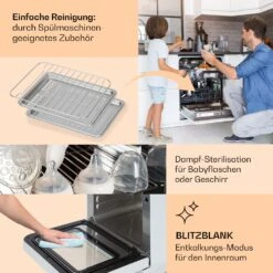 Vita Pro Heißluftfritteuse Dampfgaren 2450 W 18 Ltr 800 Ml Wassertank 13 Vita Pro Heißluftfritteuse Dampfgaren 2450 W 18 Ltr 800 Ml Wassertank -Heimladen 10041334 de 0005 usp