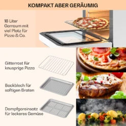 Vita Pro Heißluftfritteuse Dampfgaren 2450 W 18 Ltr 800 Ml Wassertank 14 Vita Pro Heißluftfritteuse Dampfgaren 2450 W 18 Ltr 800 Ml Wassertank -Heimladen 10041334 de 0006 usp