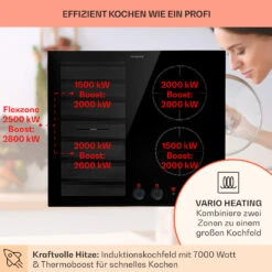 Magnichef 4 Flex Einbaukochfeld Induktion 4 Zonen / Flexzone 7000W Glaskeramik -Heimladen 10041381 de 0003 usp