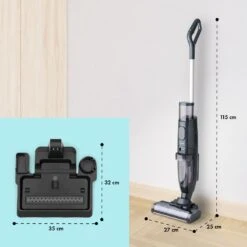 Caswell Plus Nass-/Trockensauger Kabellos Akkubetrieben LED-Display -Heimladen 10041383 yy 0008 usp