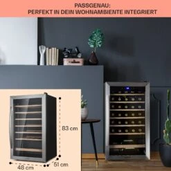 Vinamour 32 Uno Weinkühlschrank 1 Zone 95 L / 36 Flaschen 4-18°C Touch -Heimladen 10041393 de 0006 usp
