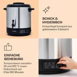 Abbey 25 Einkochautomat Getränkespender 25L 100°C 180min Edelstahl 13 Abbey 25 Einkochautomat Getränkespender 25L 100°C 180min Edelstahl -Heimladen 10041838 de 0004 logo