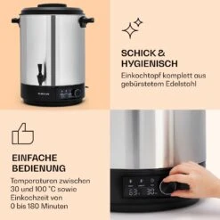 Abbey 40 Einkochautomat Getränkespender 40L 100°C 180min Edelstahl -Heimladen 10041839 de 0004 logo