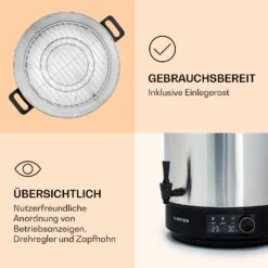 Abbey 60 Einkochautomat Getränkespender 60L 100°C 180min Edelstahl -Heimladen 10041840 de 0006 logo