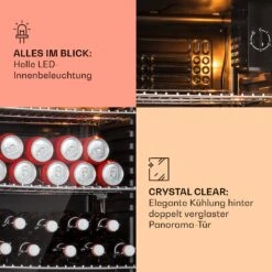 Beersafe XXL Kühlschrank 80 Liter 3 Böden Panoramaglastür -Heimladen 10041893 de 0004 usp