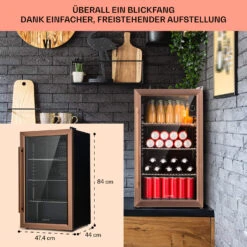 Beersafe XXL Kühlschrank 80 Liter 3 Böden Panoramaglastür -Heimladen 10041893 de 0007 usp