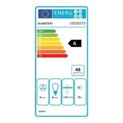 Hotspot Dunstabzugshaube Umluftset 60cm 610 M³/h Aktivkohlefilter -Heimladen 60002305 energy label