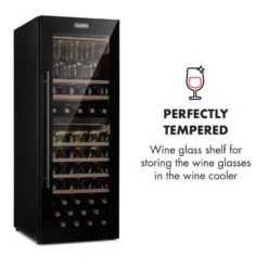 Barossa 77 Duo Weinkühlschrank-Set 2 Zonen 191L/77Fl. Weinglasregal -Heimladen 60002418 yy 0009 logo Klarstein Barossa 77D Weinglas Regal