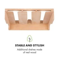 Barossa 77 Duo Weinkühlschrank-Set 2 Zonen 191L/77Fl. Weinglasregal -Heimladen 60002418 yy 0011 logo Klarstein Barossa 77D Weinglas Regal