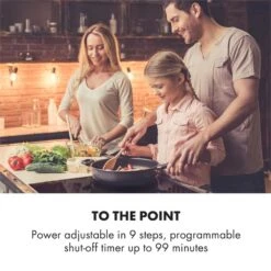 Kalahari Delicatessa Einbau-Ofen-Set Induktion 7000W 68Ltr Schwarz Edelstahl -Heimladen 60002585 yy 0007 logo Klarstein Delicatessa 60 Einbaukochfeld schwarz