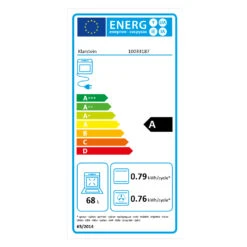 Kalahari Ignito Einbau-Ofen-Set Elektro / Gas 68Ltr Schwarz Edelstahl -Heimladen 60002586 energy label