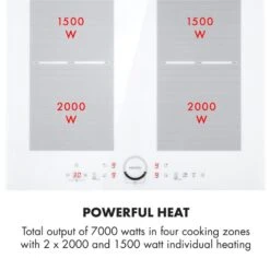 Gusteau Delicatessa Einbau-Ofen-Set Induktion 7000W 64Ltr Weiß Edelstahl 21 Gusteau Delicatessa Einbau-Ofen-Set Induktion 7000W 64Ltr Weiß Edelstahl -Heimladen 60002590 yy 0007 logo Klarstein Delicatessa 60 Induktionskochfeld weiss