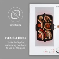 Gusteau Delicatessa Einbau-Ofen-Set Induktion 7000W 64Ltr Weiß Edelstahl 23 Gusteau Delicatessa Einbau-Ofen-Set Induktion 7000W 64Ltr Weiß Edelstahl -Heimladen 60002590 yy 0009 logo Klarstein Delicatessa 60 Induktionskochfeld weiss