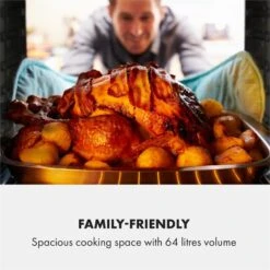 Gusteau Delicatessa Einbau-Ofen-Set Induktion 7000W Schwarz Edelstahl -Heimladen 60002594 yy 0005 logo Klarstein Gusteau Elektrischer Einbaubackofen schwarz