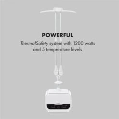 ShirtButler Pro Automatisches Trocknersystem Hemd / Hose / Schuhe 1200W 2-in-1 70°C Timer Weiß -Heimladen 60002670 yy 0008 logo Klarstein ShirtButler Pro Trocknersystem weiss