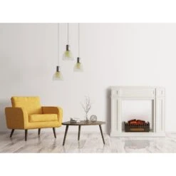 Lausanne Frame Kamingehäuse + Kamini Kamineinsatz MDF Klassisches Design -Heimladen 60002702 yy 0003 logo Klarstein Lausanne Frame Gehaeuse Kamini