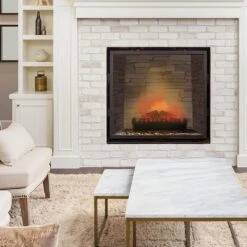 Lausanne Frame Kamingehäuse + Kamini Kamineinsatz MDF Klassisches Design -Heimladen 60002702 yy 0007 logo Klarstein Lausanne Frame Gehaeuse Kamini